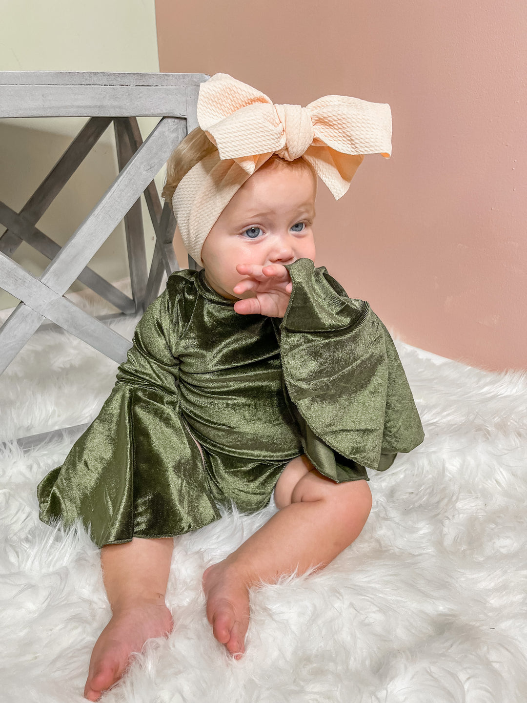 Children's heavy velvet store romper